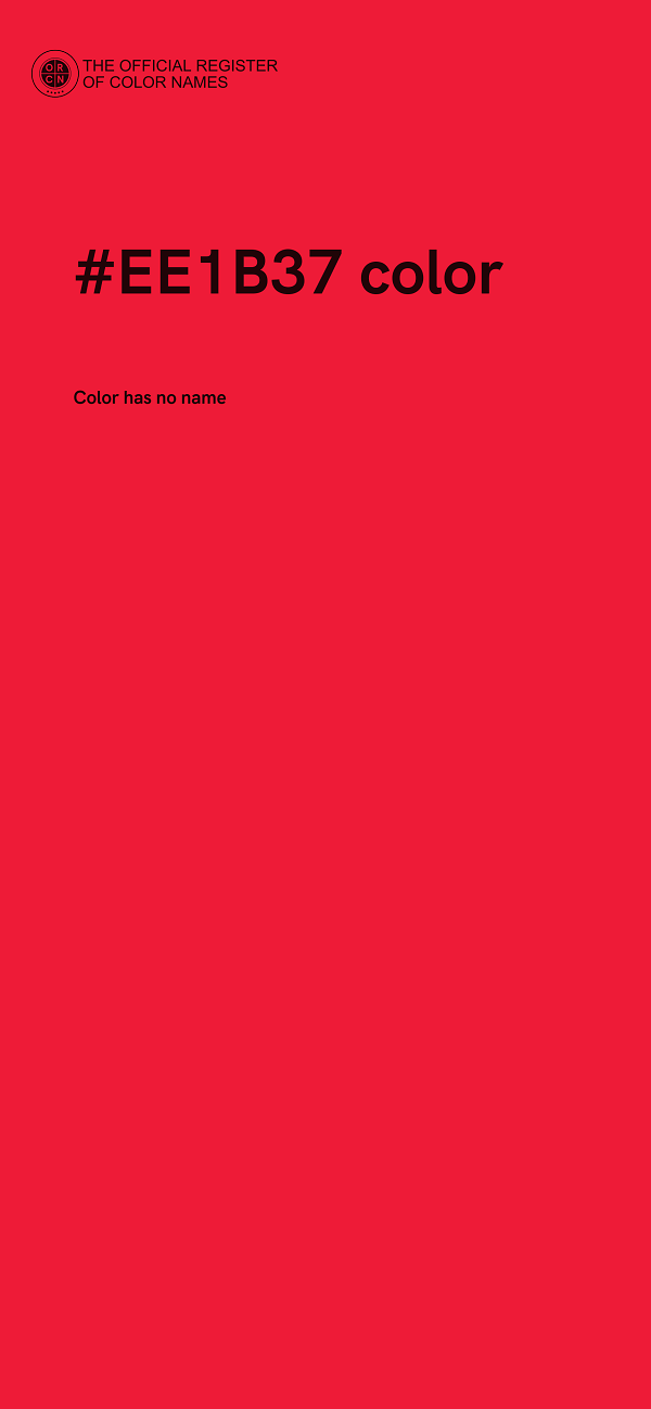 #EE1B37 color image
