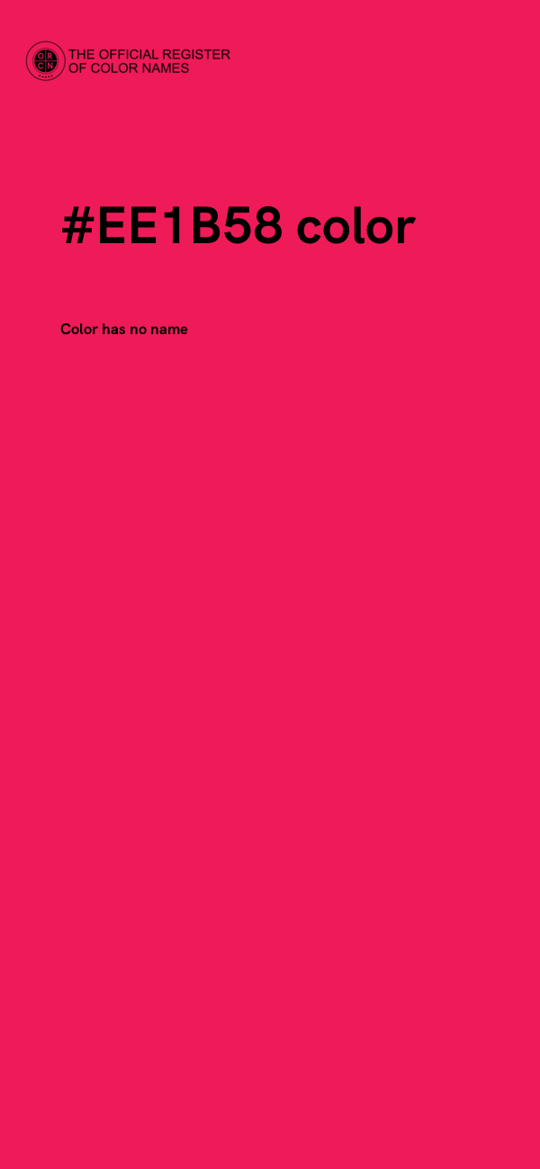 #EE1B58 color image