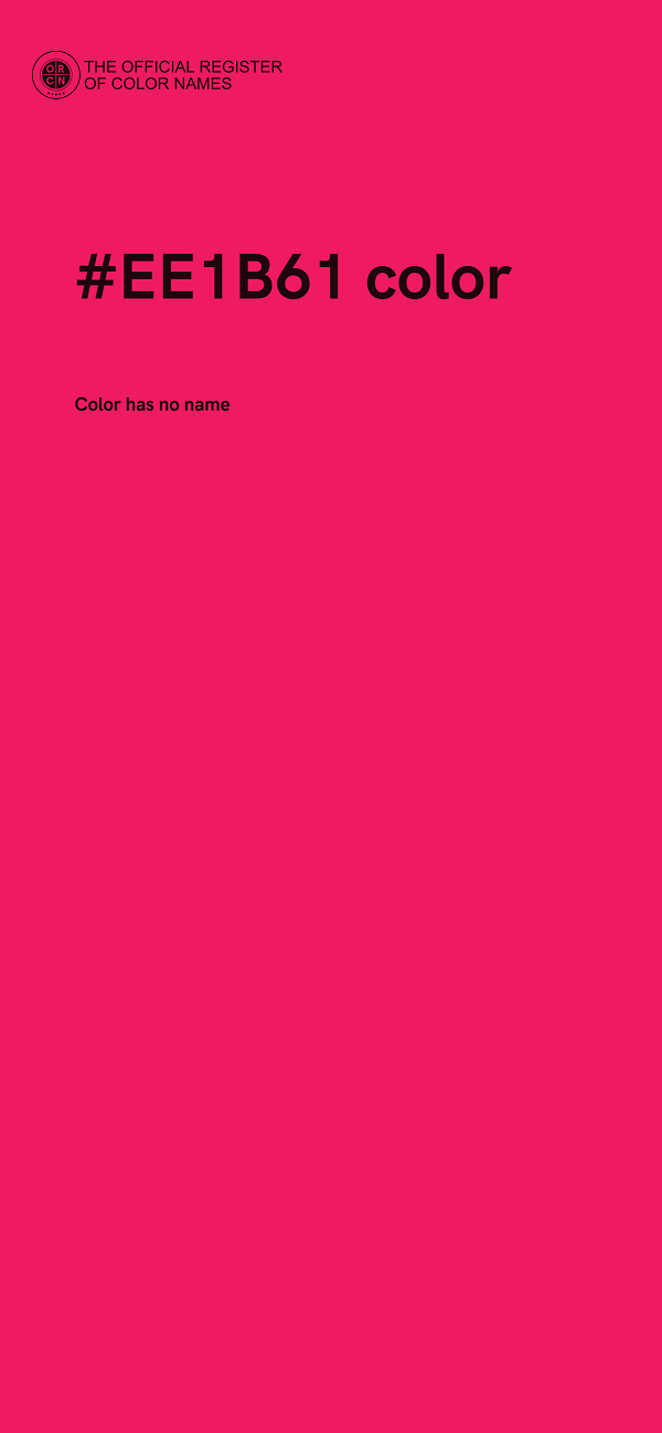 #EE1B61 color image