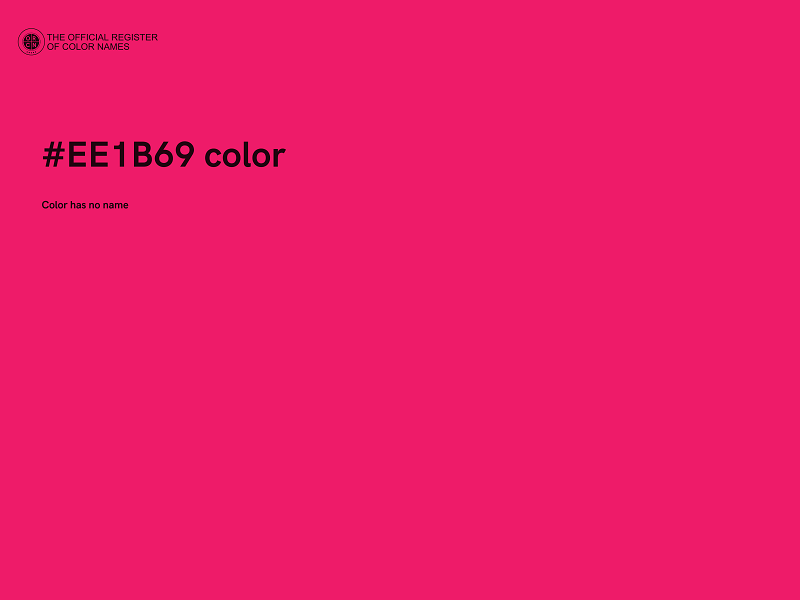 #EE1B69 color image