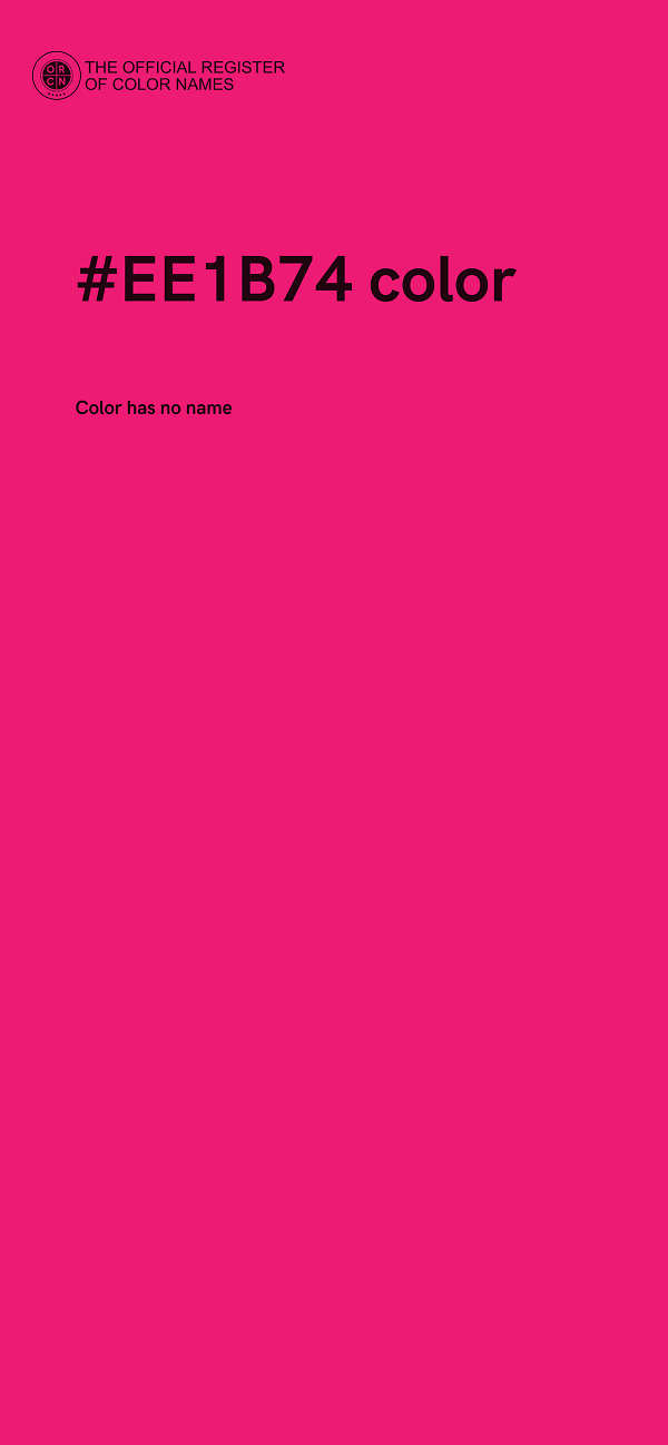 #EE1B74 color image
