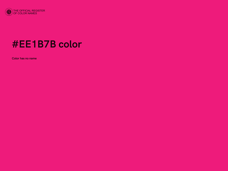 #EE1B7B color image