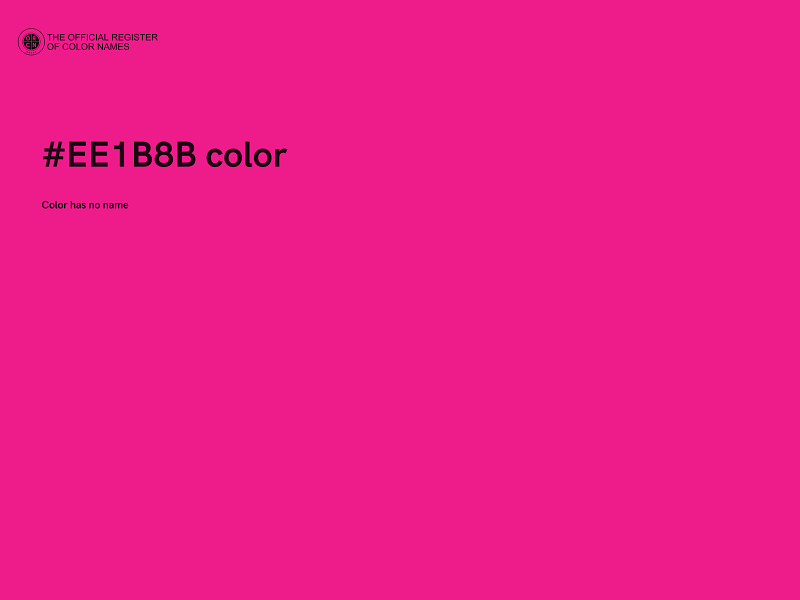 #EE1B8B color image