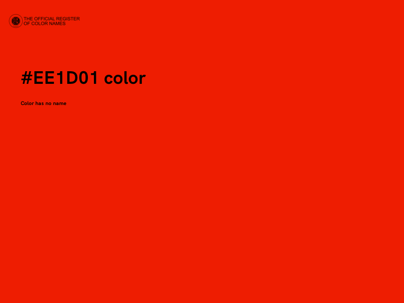 #EE1D01 color image