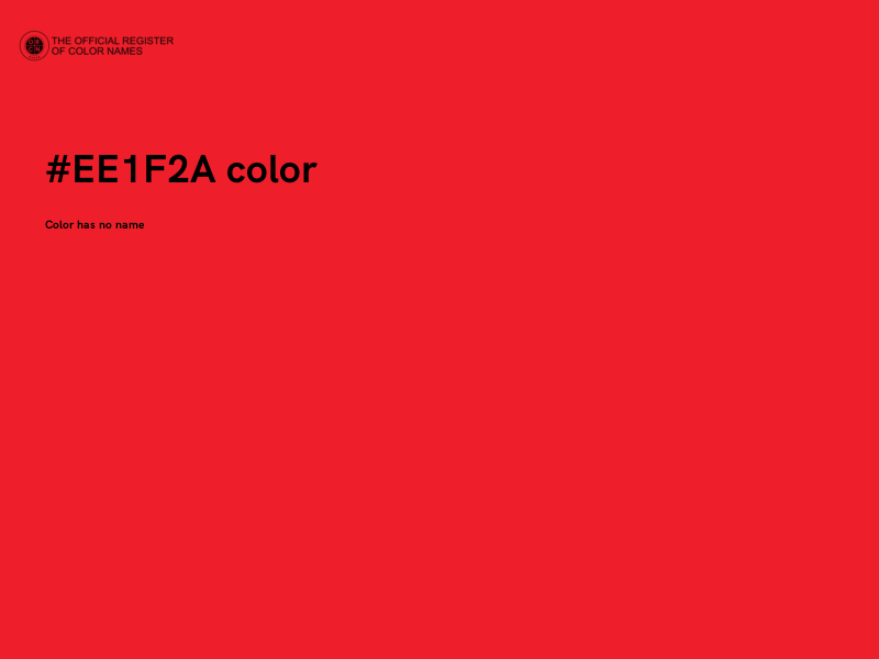 #EE1F2A color image