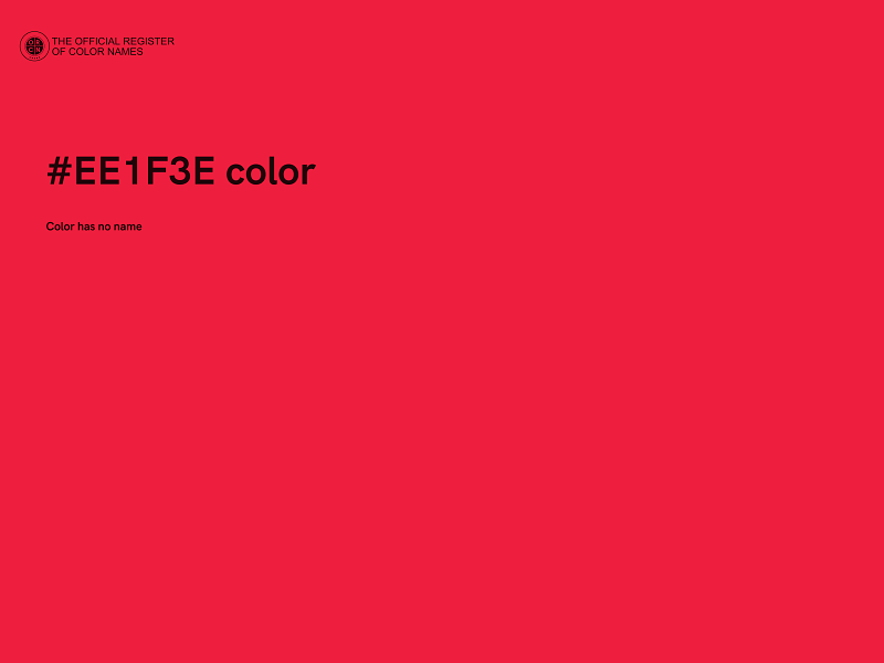 #EE1F3E color image