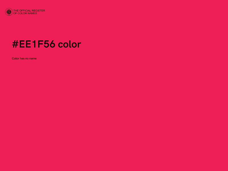 #EE1F56 color image