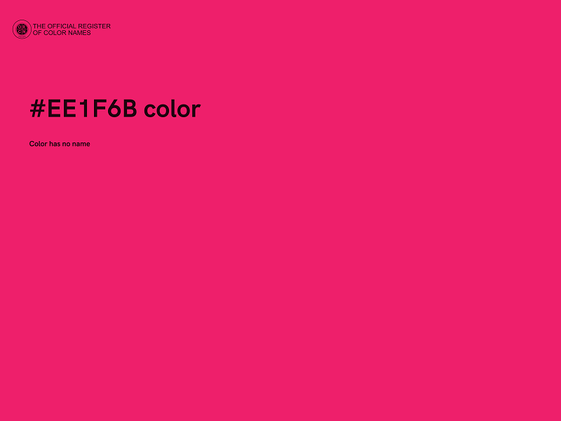 #EE1F6B color image