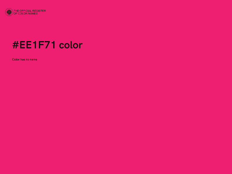 #EE1F71 color image