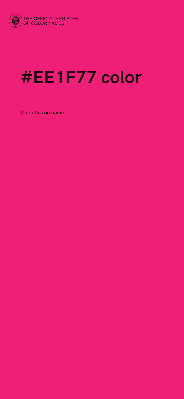 #EE1F77 color image