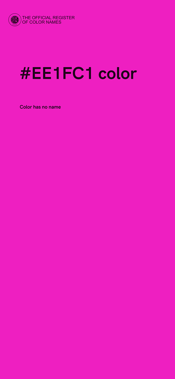 #EE1FC1 color image