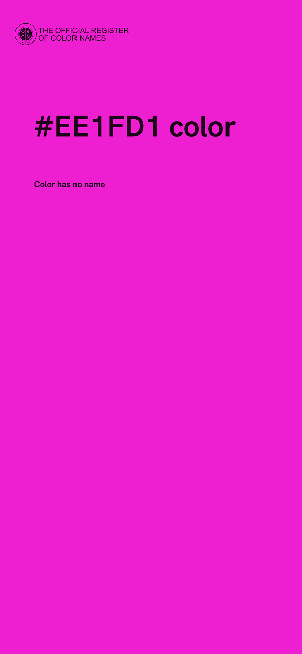 #EE1FD1 color image
