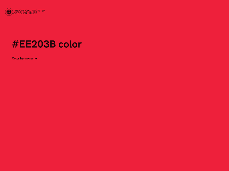 #EE203B color image