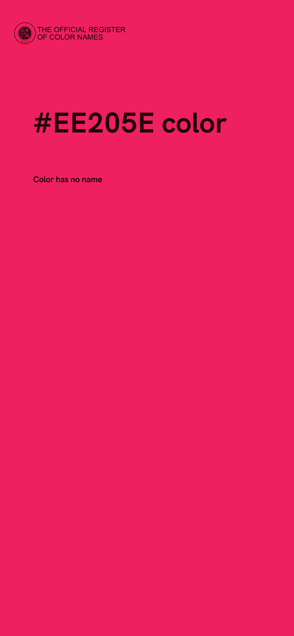 #EE205E color image