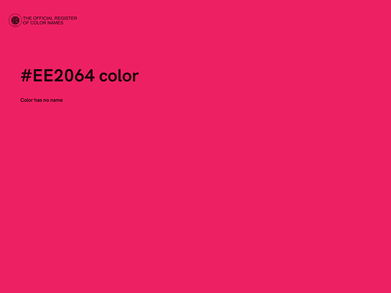 #EE2064 color image