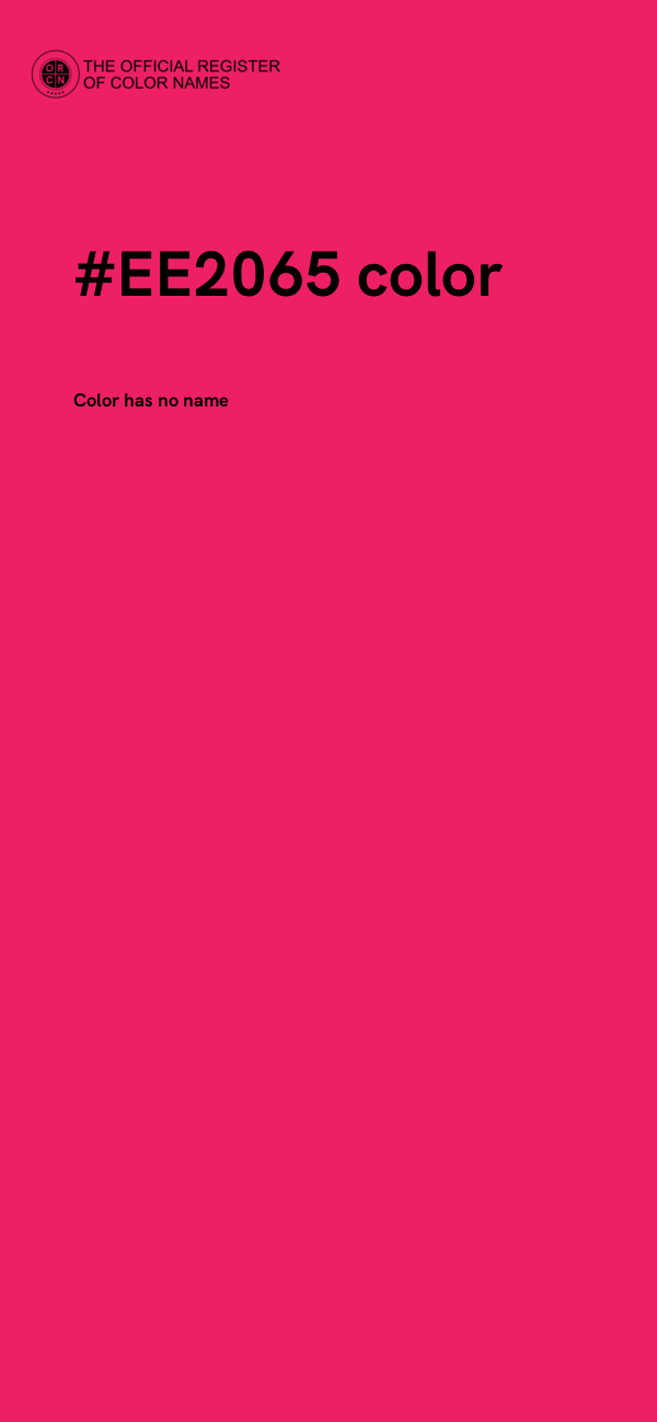 #EE2065 color image