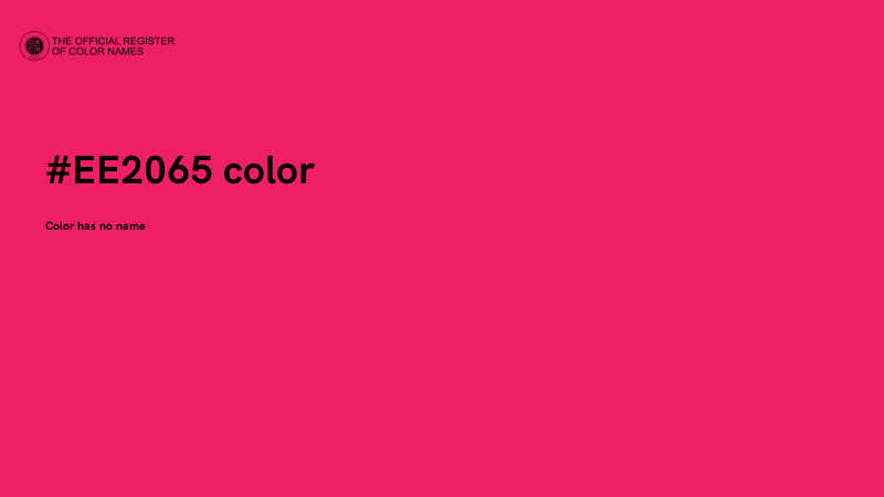 #EE2065 color image