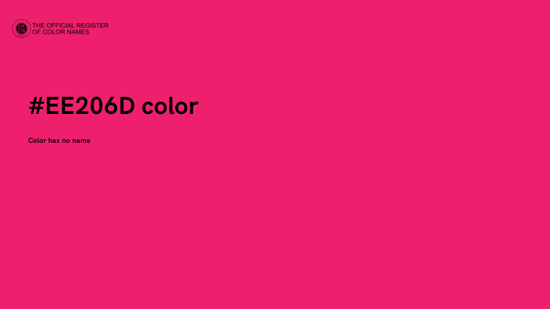 #EE206D color image