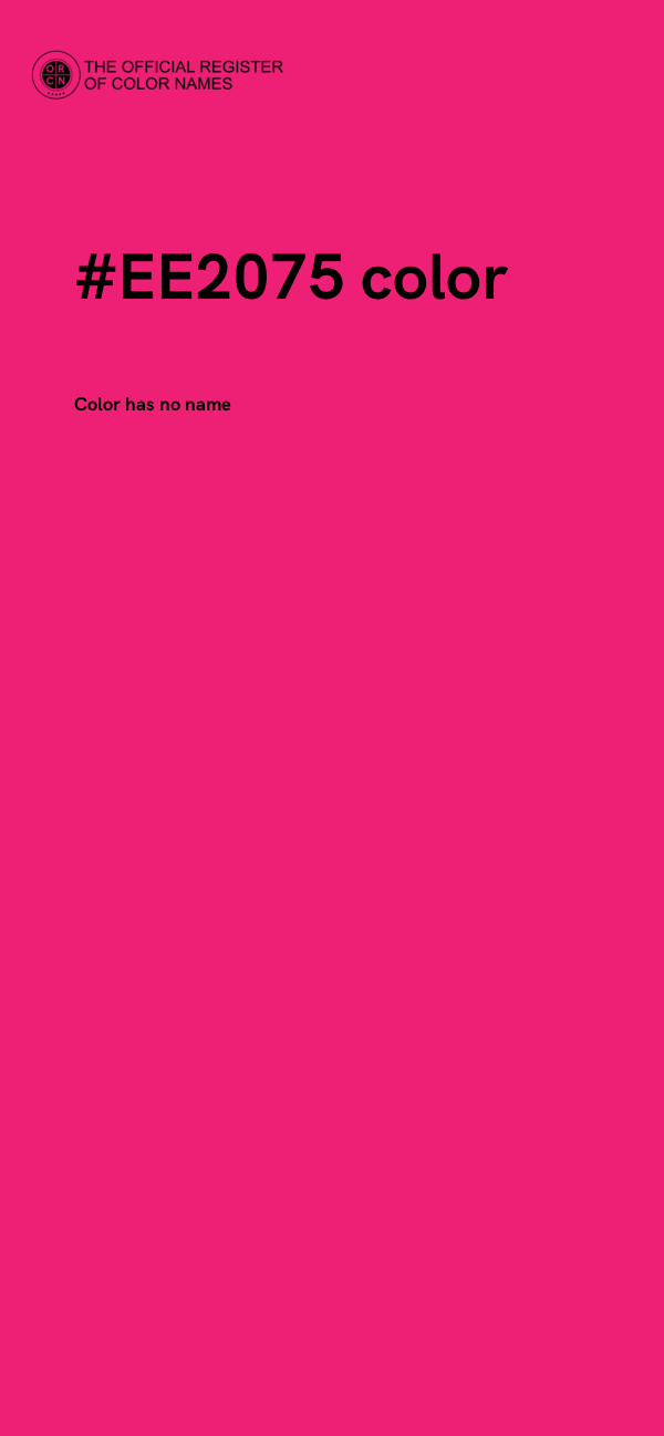 #EE2075 color image