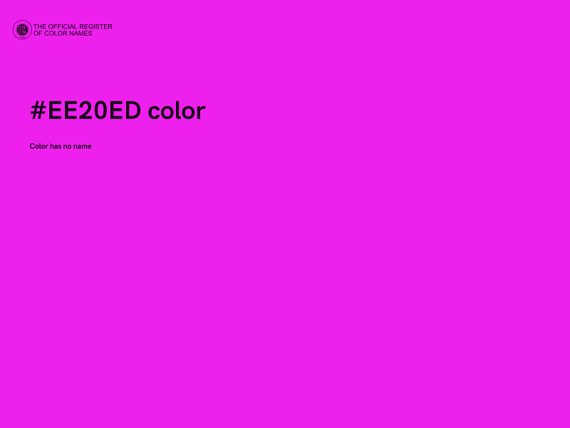 #EE20ED color image