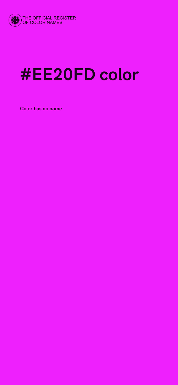 #EE20FD color image