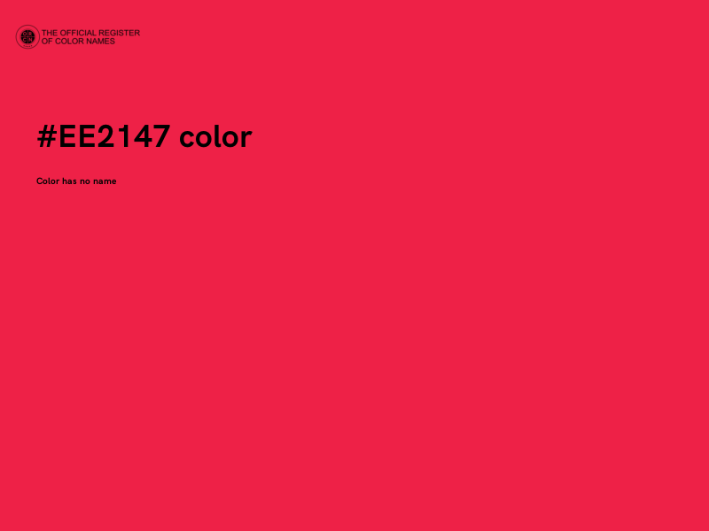 #EE2147 color image