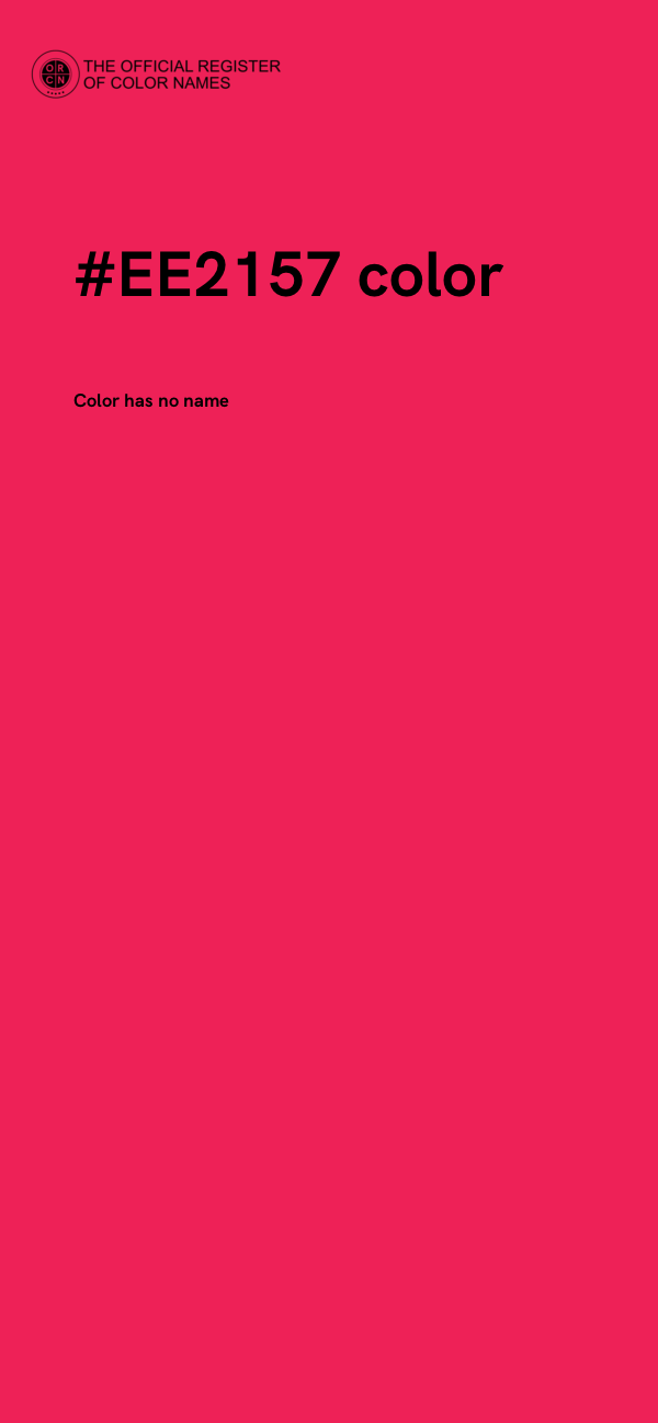 #EE2157 color image