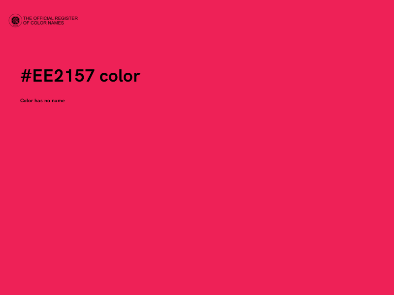 #EE2157 color image
