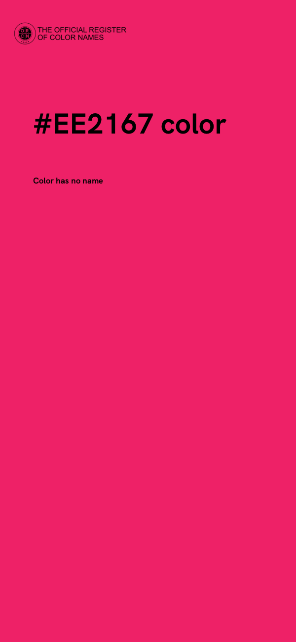 #EE2167 color image