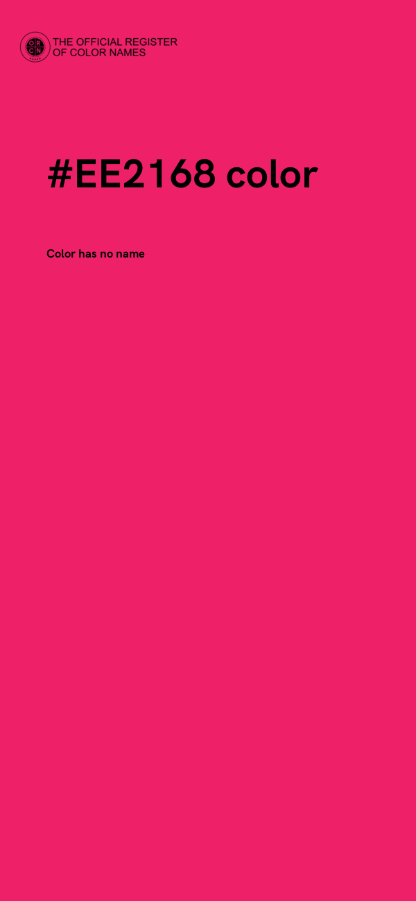 #EE2168 color image