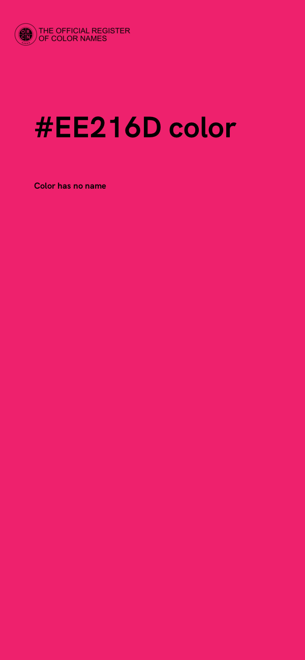 #EE216D color image