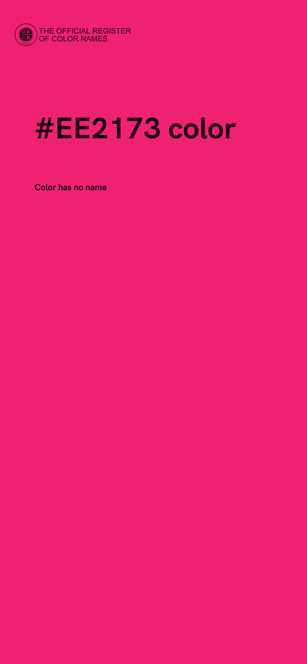 #EE2173 color image
