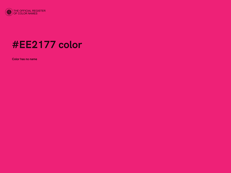 #EE2177 color image