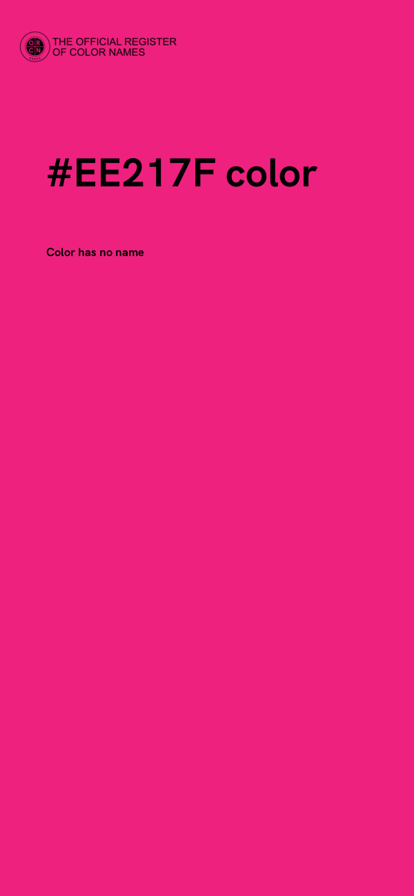 #EE217F color image