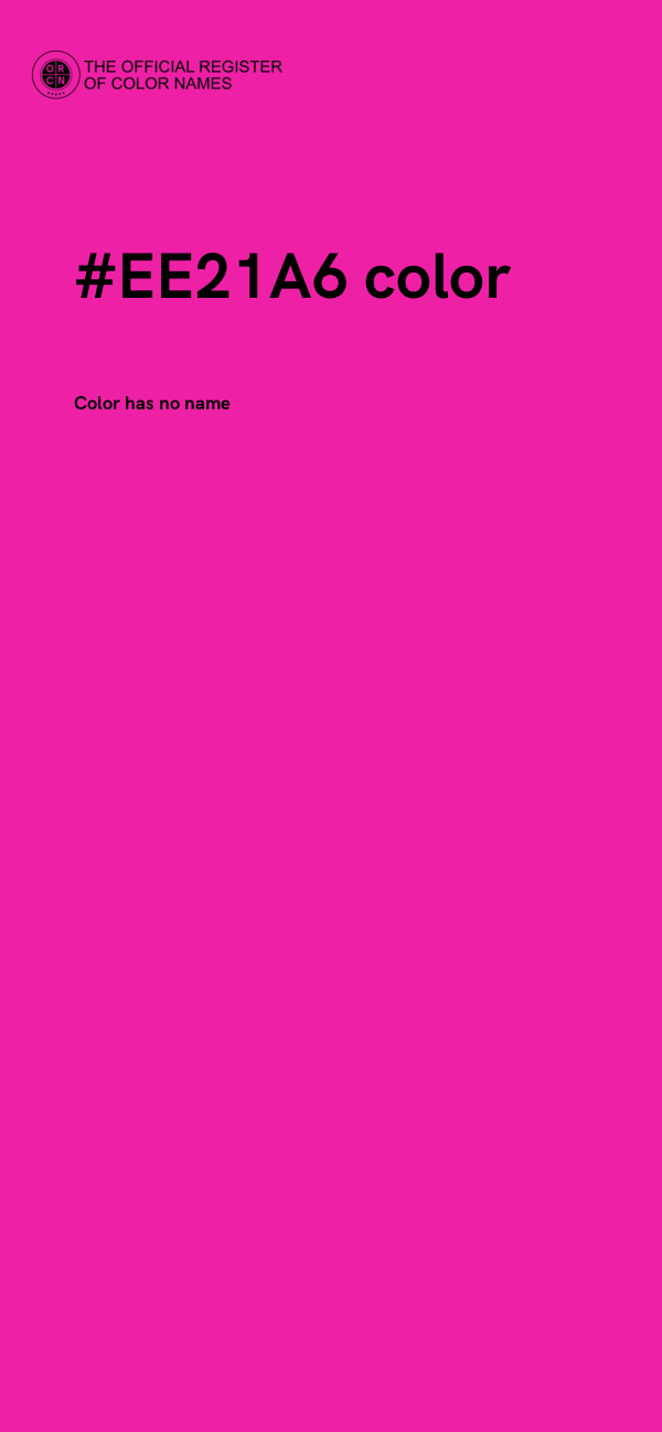 #EE21A6 color image