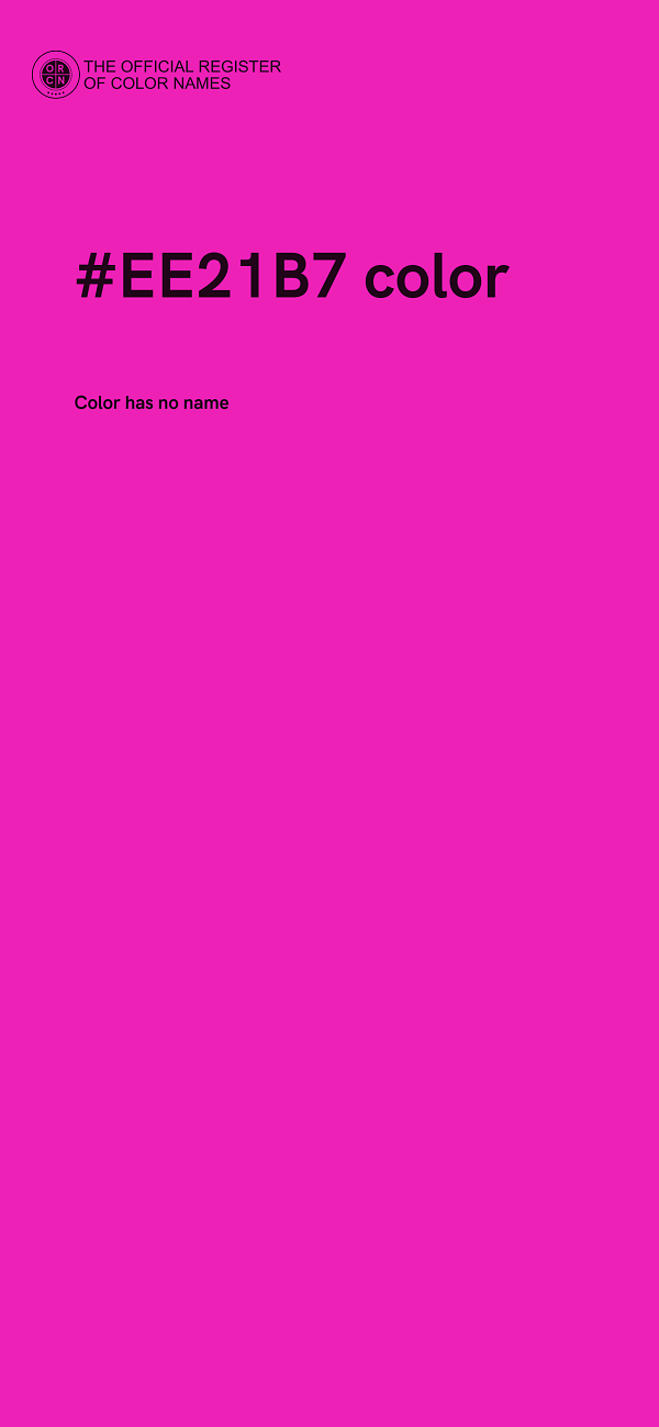 #EE21B7 color image