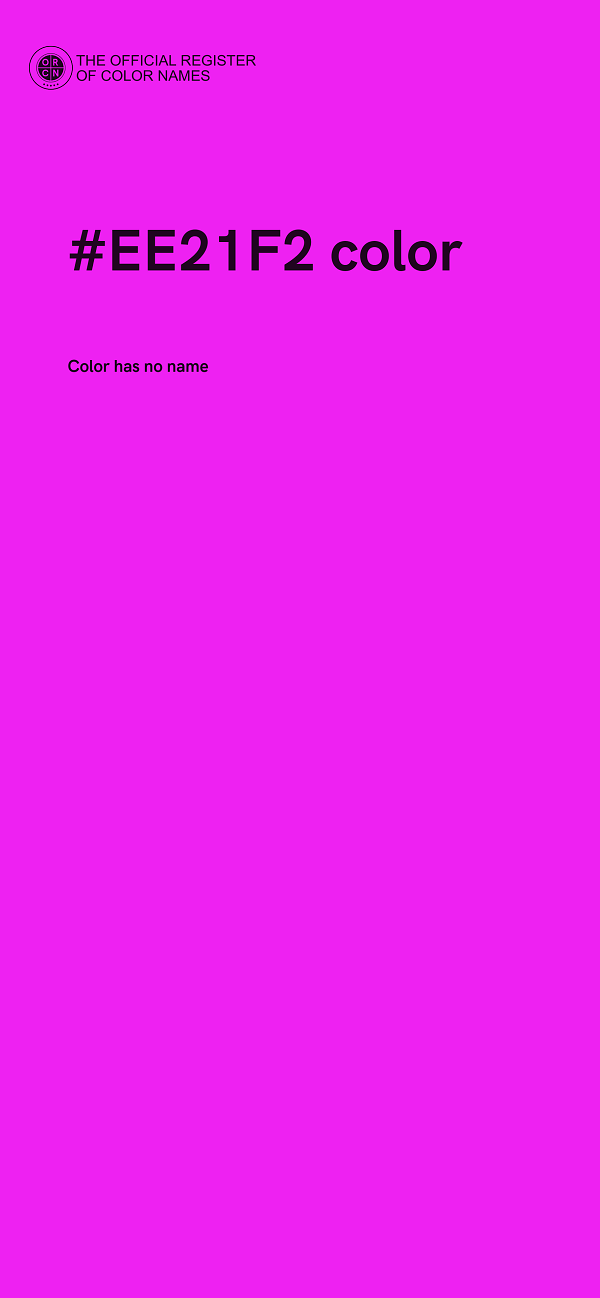 #EE21F2 color image