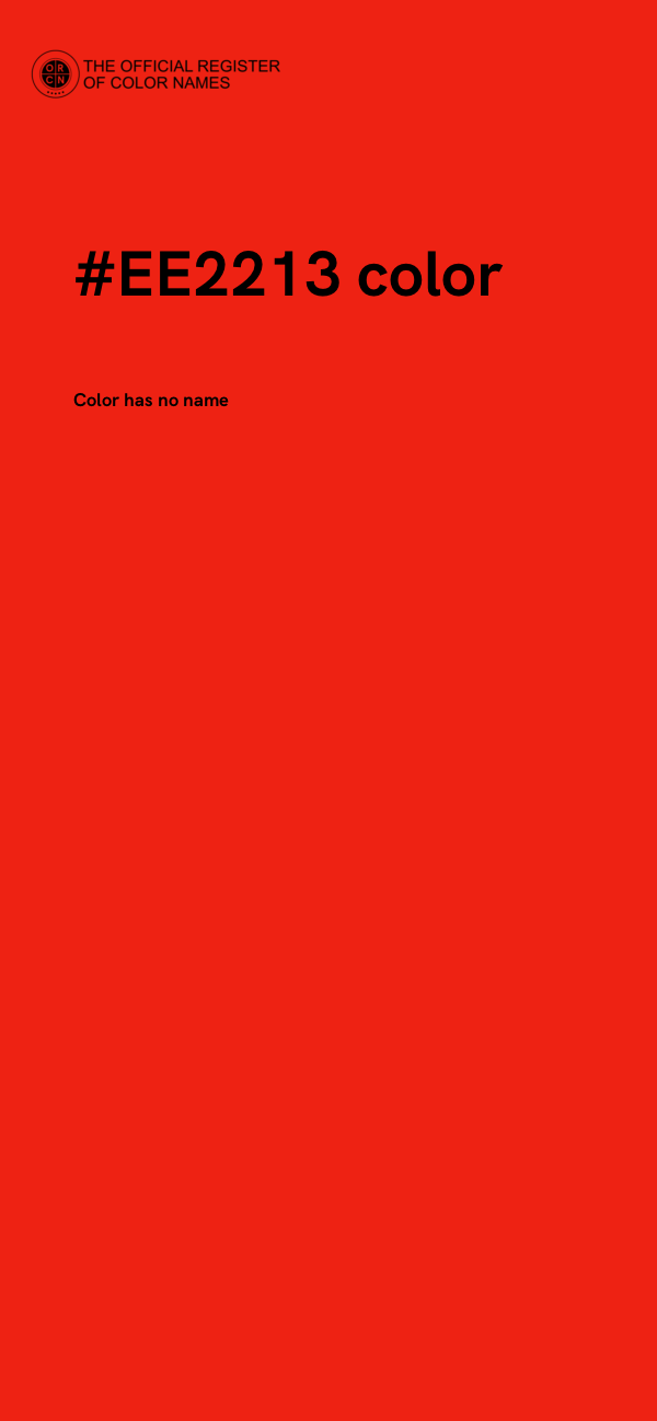 #EE2213 color image