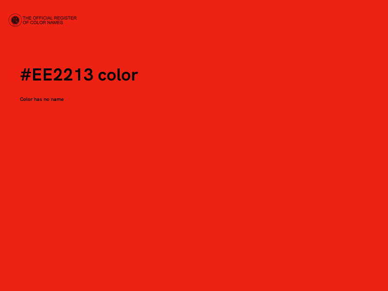 #EE2213 color image
