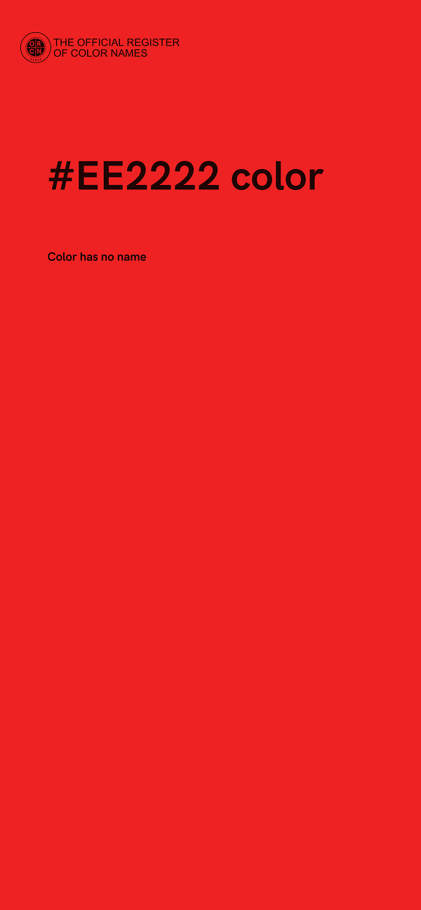 #EE2222 color image