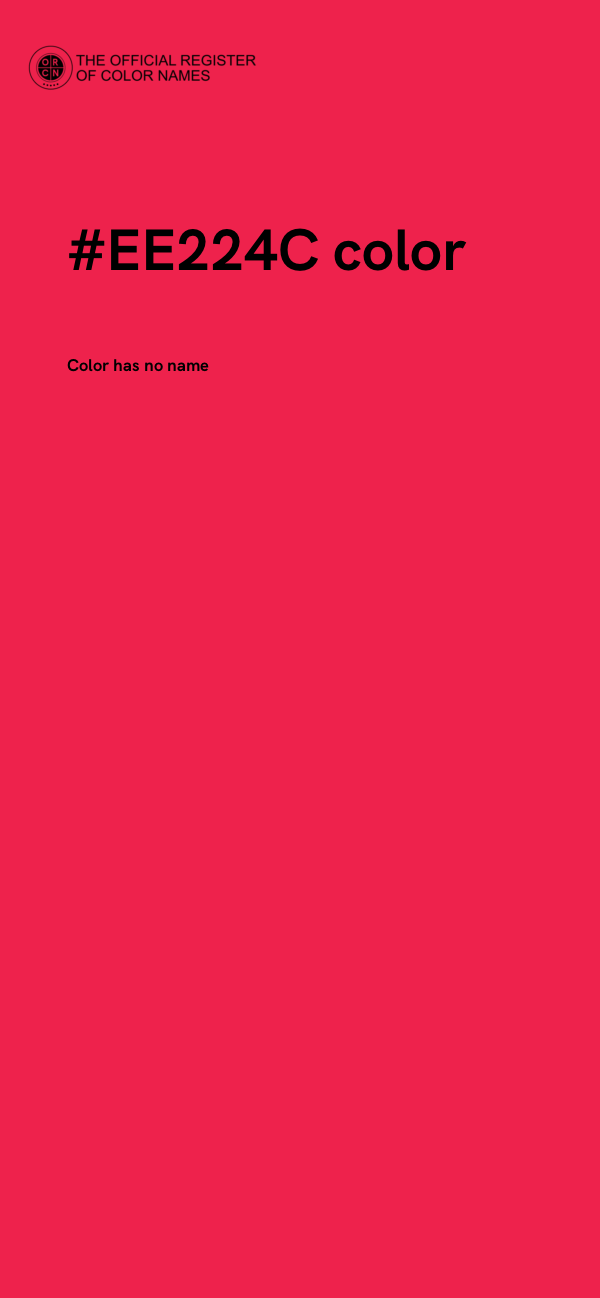 #EE224C color image