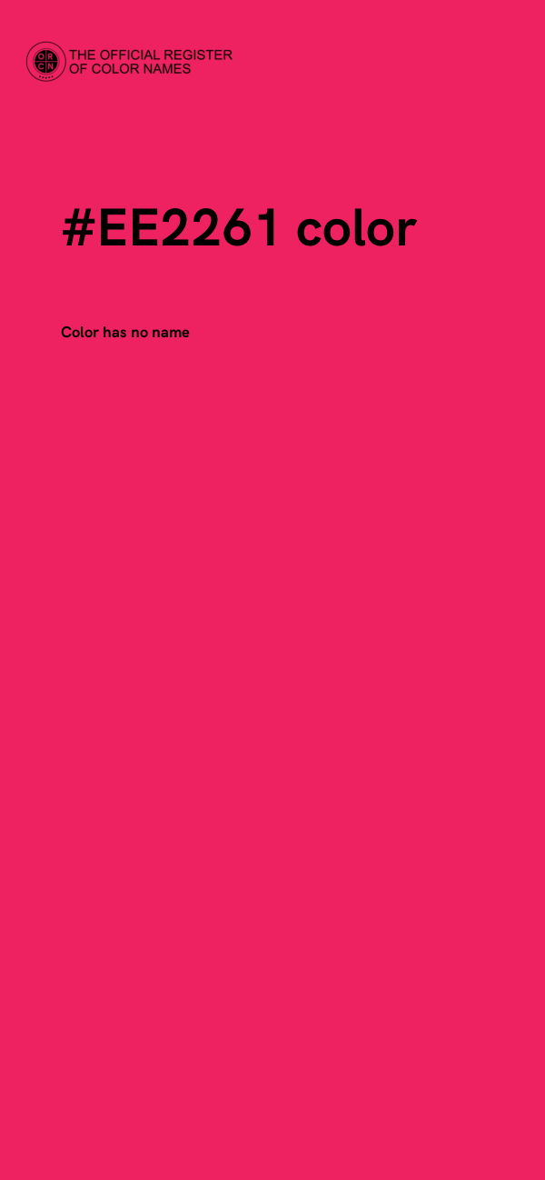 #EE2261 color image