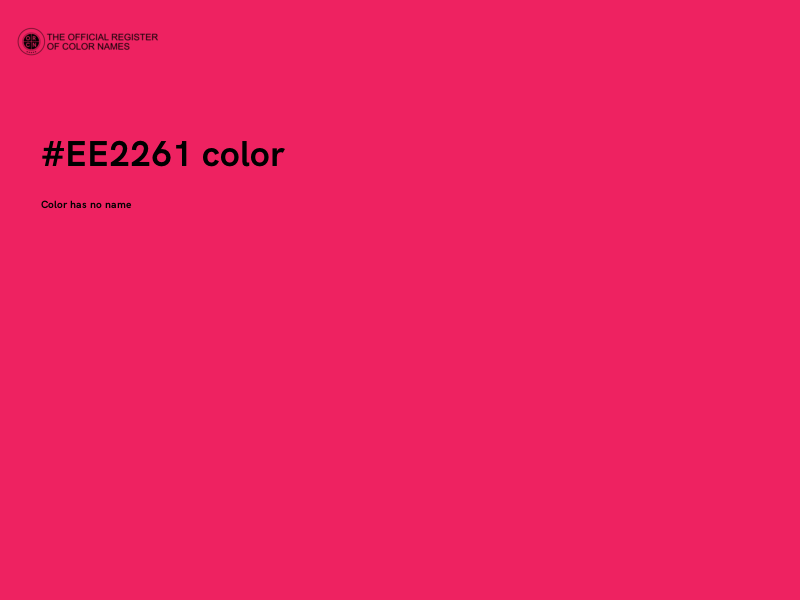 #EE2261 color image