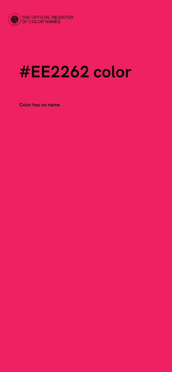 #EE2262 color image