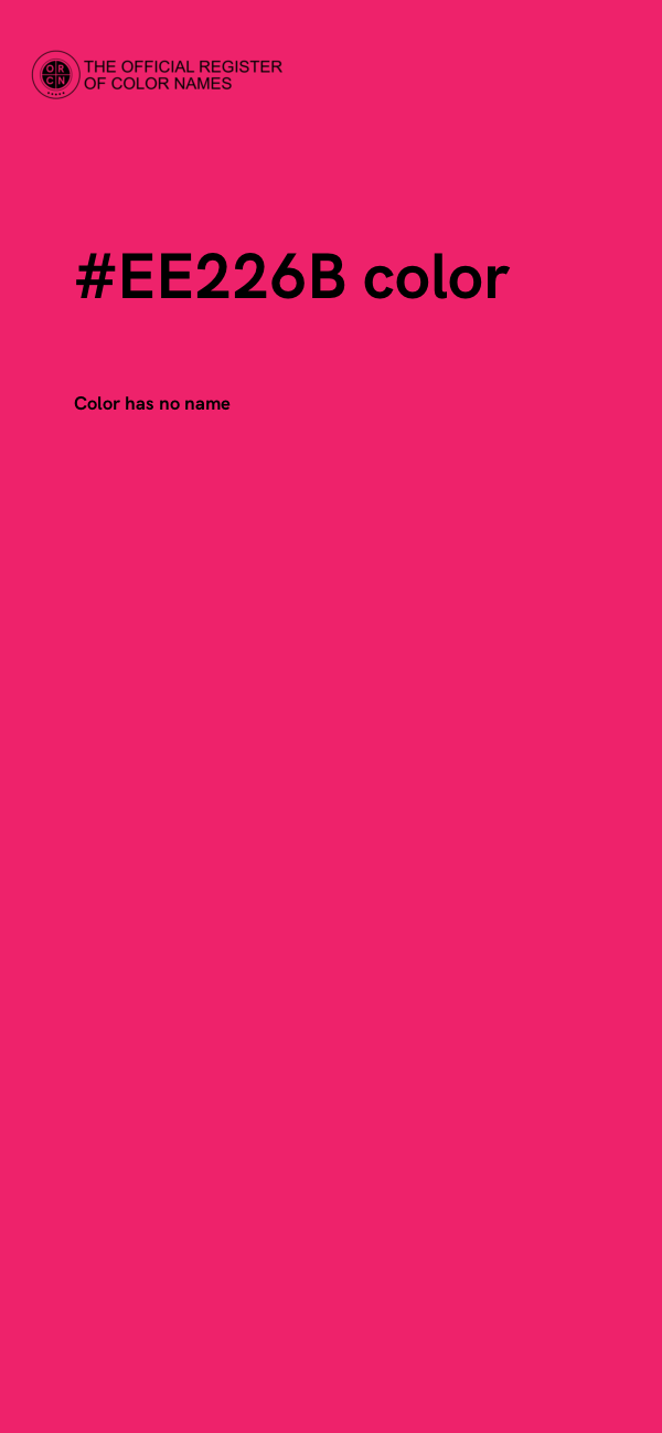 #EE226B color image