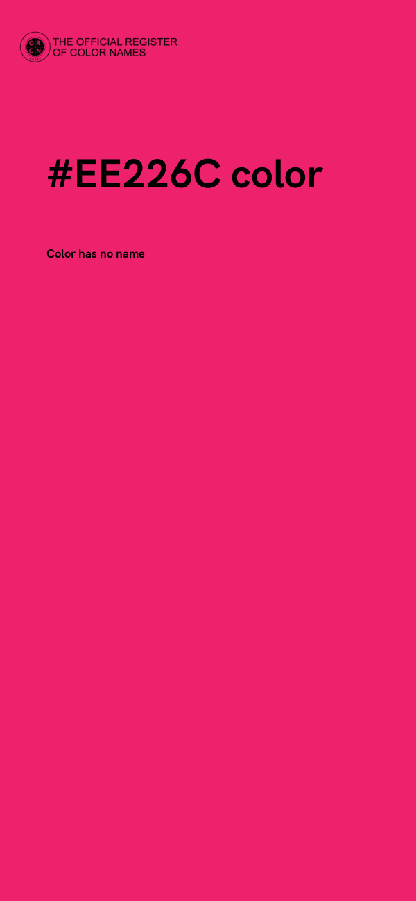 #EE226C color image