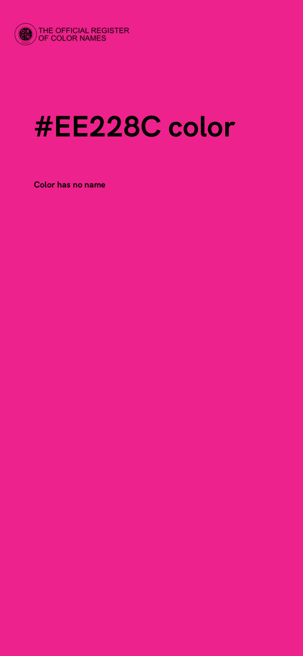 #EE228C color image