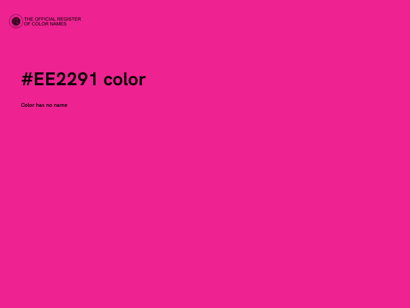 #EE2291 color image