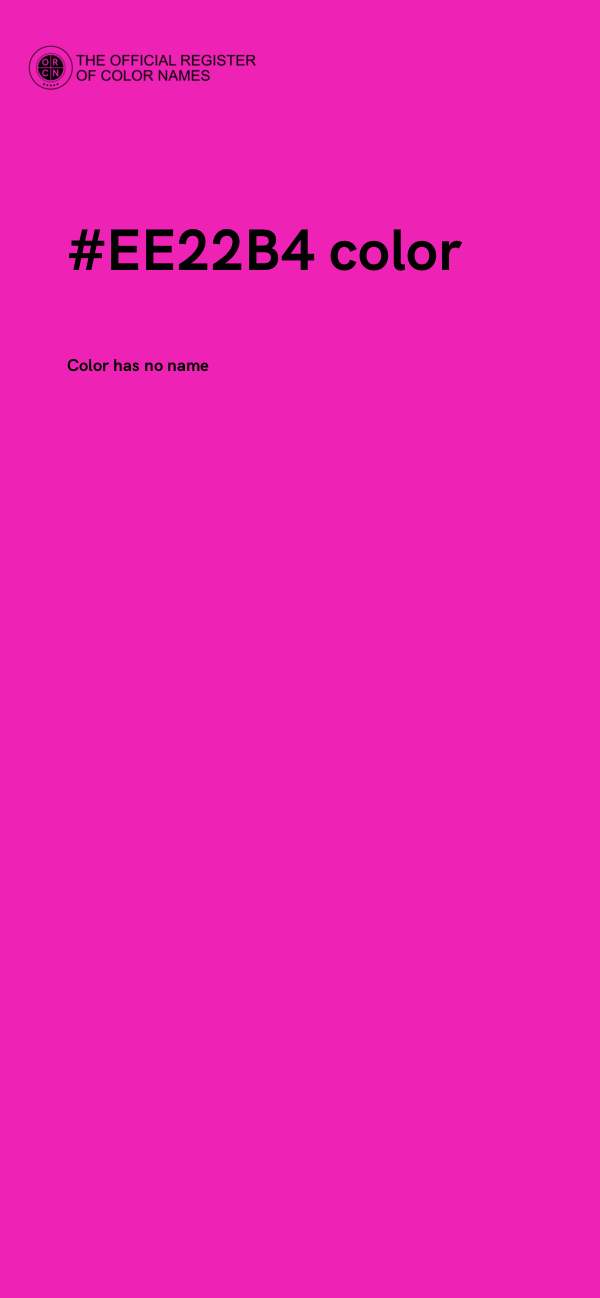 #EE22B4 color image