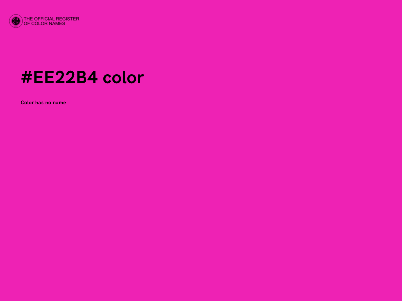 #EE22B4 color image